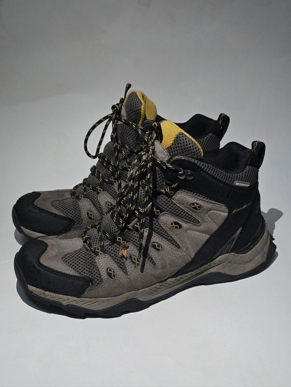 ​Eddie Bauer Redlodge Mid Hiking Boots Mens 11 Brown Waterproof Trail Shoes